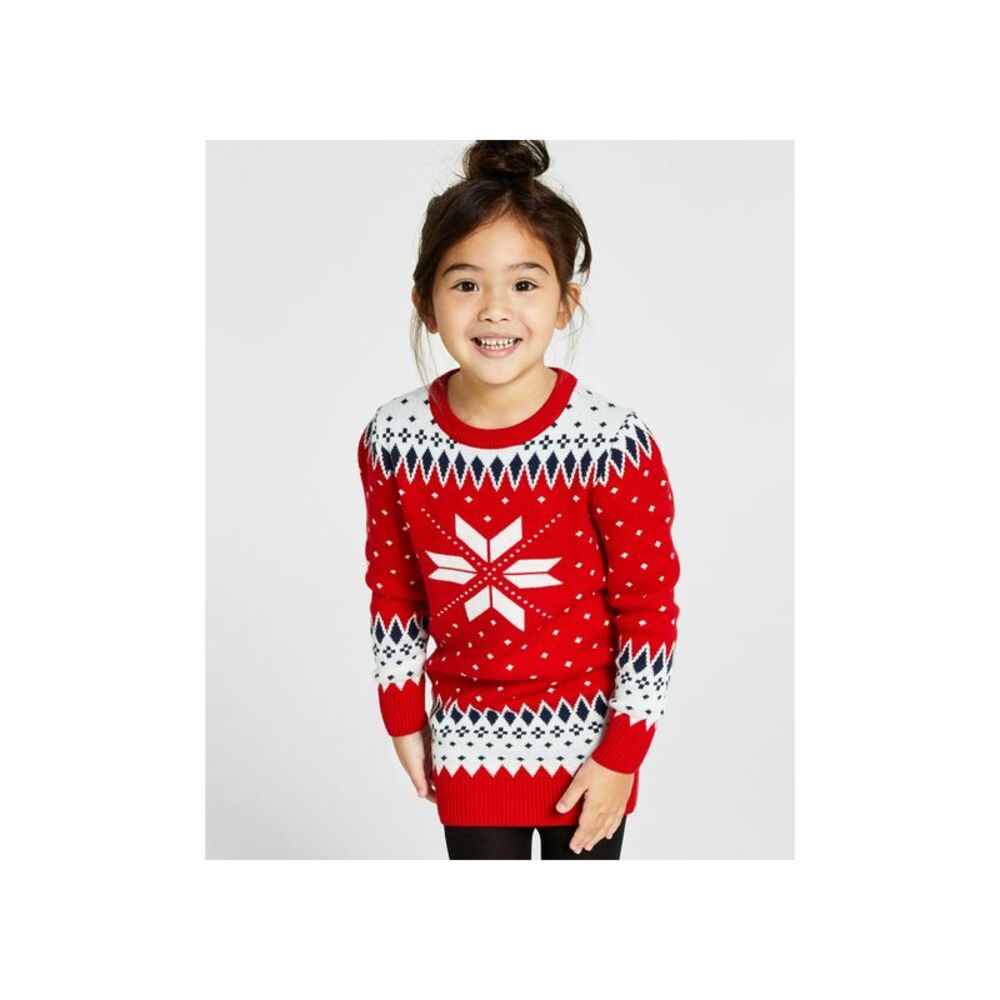 Charter Club Toddler Girls Snowflake Family Sweater